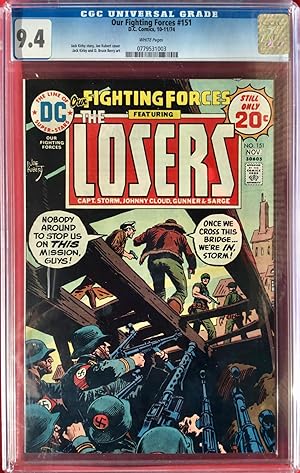 Our FIGHTING FORCES No. 151 (Nov. 1974) - 1st. Jack Kirby Issue - CGC Graded 9.4 (NM)
