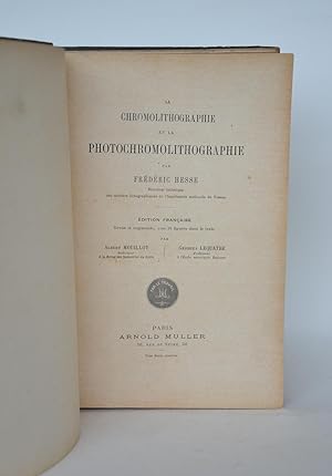 Imagen del vendedor de La Chromolithographie et La Photochromolithographie a la venta por Librairie Raimbeau