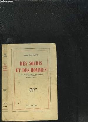 Bild des Verkufers fr DES SOURIS ET DES HOMMES zum Verkauf von Le-Livre