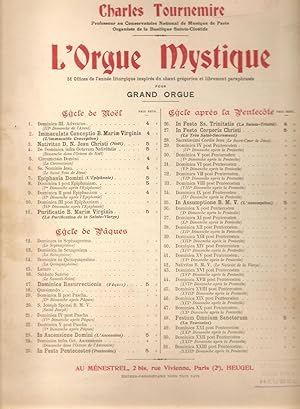 L'orgue mystique No 1 - Cycle de Noël - Dominica III Adventus Pour Grand Orgue