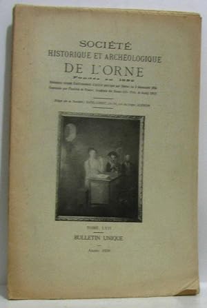 Société historique et archéologique de l'orne - tome LVII - année 1938