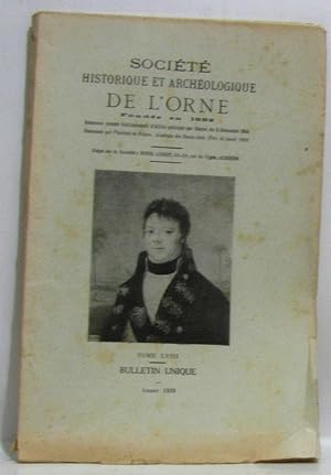Société historique et archéologique de l'orne - tome LVIII - année 1939