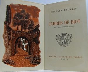 Seller image for Jarres de Biot deux bois de Tavy Notton - dition non relie pages non coupes for sale by crealivres