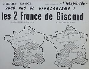 Bild des Verkufers fr 2000 ans de bipolarisme ! Les 2 France de Giscard (Numro spcial 4 de "l'Hespride") zum Verkauf von Bouquinerie L'Ivre Livre