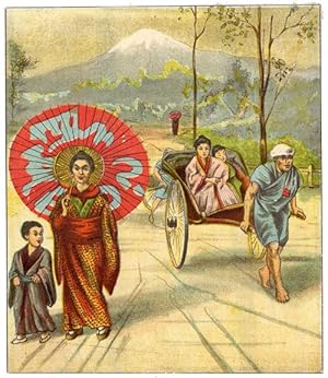Antique Print-JAPANESE COSTUME-MOUNT FUJI-JAPAN-ASIA-1878