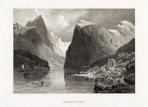 Antique Print-NORDFJORD-NORWAY-SCANDINAVIA-Meyer-1850