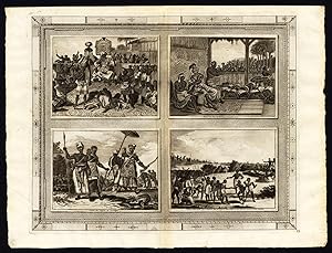 Rare Antique Print-LOANGO-KONGO-AFRICA-LOVANGO-COSTUME-KING-Van der Aa-1725