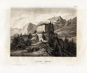 Antique Print-AMBRAS CASTLE-INNSBRUCK-TYROL-AUSTRIA-Meyer-1850