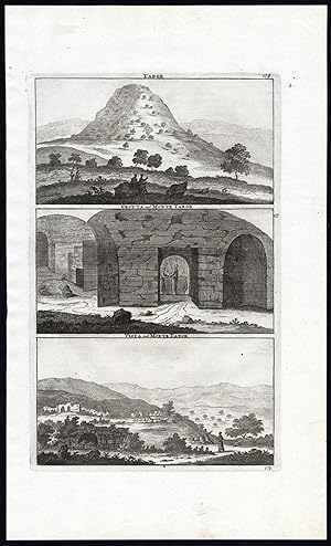 Antique Print-MOUNT TABOR-CAVE-ISRAEL-LOWER GALILEE-Le Brun-de Bruyn-1700