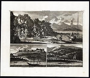 Antique Print-CAPE BABA-TURKEY-MYTILENE-LESBOS-GREECE-Le Brun-de Bruyn-1700