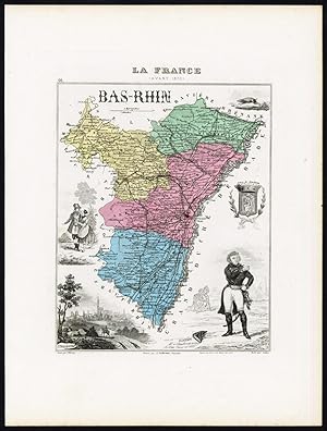 Antique Print-BAS RHIN-STRASBOURG-GEN.KLEBER-FRANCE-Vuillemin-Migeon-1878