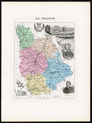 Antique Print-VIENNE-POITIERS-POITOU CHARENTES-FRANCE-Vuillemin-Migeon-1878