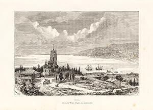 Antique Print-YALTA-BLACK SEA-VIEW-UKRAINE-Reclus-Weber-1880