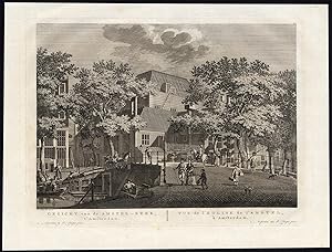 Antique Print-AMSTERDAM-NETHERLANDS-AMSTELKERK-CANAL-CHURCH-Fouquet-1783