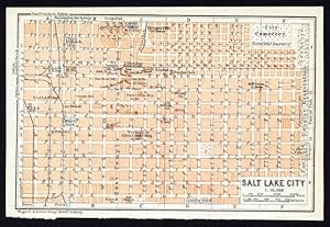 Antique Map-COLORADO-SALT LAKE CITY-USA-Karl Baedeker-Wagner & Debes-1909