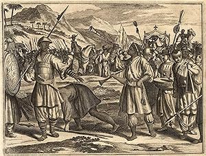 Antique Print-SOLDIER-GARB-WEAPON-SPEAR-MALABAR-INDIA-p. 103-Baldaeus-1672