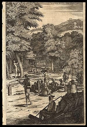 Antique Print-CINNAMON-FARMER-PRODUCTION-KORUNDA-CEYLON-p. 419-Baldaeus-1672