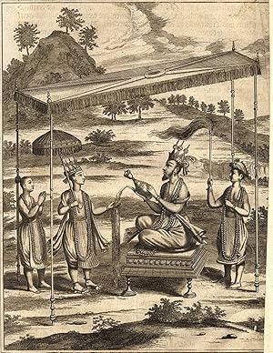 Antique Print-VISHNU-VAMANA-MAHABALI-DEMON-BOON-p. 487-Baldaeus-1672