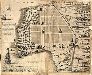 Antique Print-PLAN-MAP-KOLLAM-COYLAN-COULANG-VOC-INDIA-p. 137-Baldaeus-1672