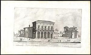 Antique Print-ROME-TRICLINIUM-ORATORY-SAN LORENZO-SANTA CROCE-Falda-Rossi-1665