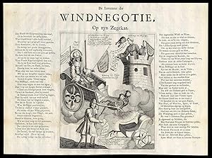 Antique Print-STOCK SATIRE-VICTORY CAR-John Law-1720