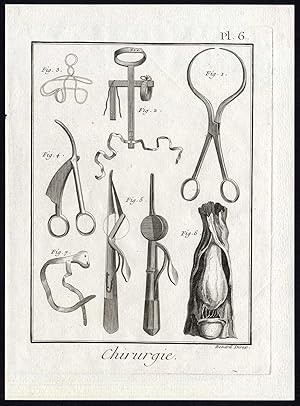 Antique Print-SURGERY-MEDICAL INSTRUMENT-HERNIA-RICKETS-Diderot-Benard-1779