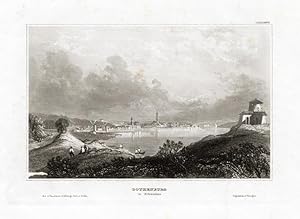 Antique Print-GOTHENBURG-GOTEBORG-SWEDEN-SCANDINAVIA-Meyer-1850