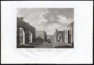 Antique Print-RUIN-VILLA-SALLUST-POMPEII-AQUATINT-Fumagalli-1830