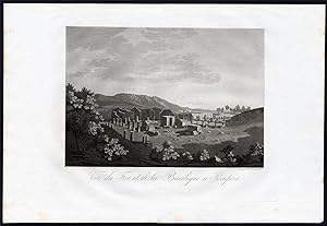 Antique Print-BASILICA-FORUM-POMPEII-RUIN-AQUATINT-Fumagalli-1830