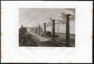 Antique Print-COLLEGE-GRAND THEATRE-POMPEII-AQUATINT-Fumagalli-1830