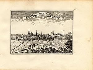 Antique Print-CAMBRAI-KAMERIJK-FRANCE-Beaulieu-1667