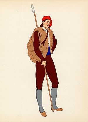 Seller image for Costume Print-PYRENEES-VAL D'ARAN-MAN-FRANCE-1939 for sale by ThePrintsCollector