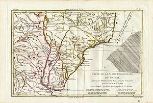 Antique Map-BRASIL-URUGUAY-ARGENTINA-Bonne-1780