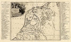 Antique Map-NETHERLANDS IN FRANKISH TIMES-Halma-1718