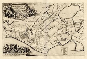 Antique Map-GAASTERLAND-NETHERLANDS-Halma-1718