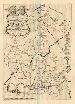 Antique Map-HENNAARDERADEEL-NETHERLANDS-Halma-1718