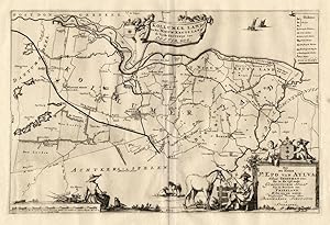 Antique Map-KOLLUMERLAND-NETHERLANDS-Halma-1718