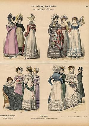 Antique Costume Print-WOMENS DRESS-19TH C-Braun-1880