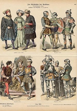 Antique Costume Print-NETHERLANDS-BURGUNDY-Braun-1880