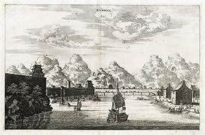 Antique Print-NAMHUN-SHIPS-CHINA-Nieuhof-1666