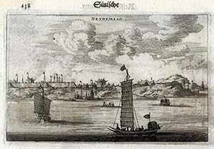 Antique Print-SIAMPU-NEYNEMIAO-SHIPS-CHINA-Nieuhof-1666