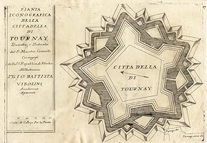 Antique Print-TOURNAI-DOORNIK-BELGIUM-CITADEL-Coronelli-1706