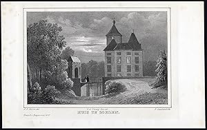 Antique Castle Print-ZOELEN-NETHERLANDS-Christ-1846