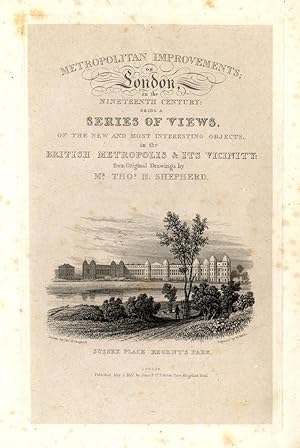 Bild des Verkufers fr Antique Print-SUSSEX PLACE-TITLE PAGE-LONDON-ENGLAND-Shepherd-1827 zum Verkauf von ThePrintsCollector