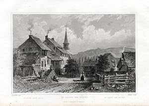 Antique Print-BASEL-ST JACOB-SWITZERLAND-Winkles-1838