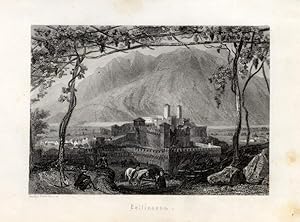 Antique Print-BELLINZONA-SWITZERLAND-Rouargue-1864