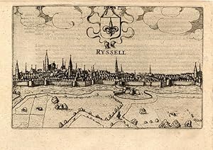 Antique Print-LILLE-RIJSSEL-FRANCE-Guicciardini-1613