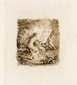 Antique Print-ALLEGORICAL SCENE-Fontaine-Depollier-1882