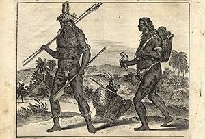 Antique Print-BRAZIL-INDIANS-WEAPON-NATIVE-Nieuhof-1682