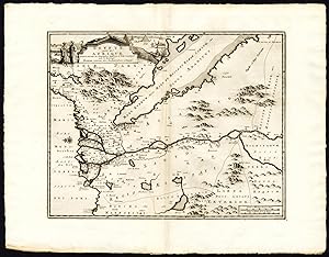 Rare Antique Map-AFRICA-EGYPT-PYRAMIDS-SPHINX-NILE-Pieter van der Aa-1725